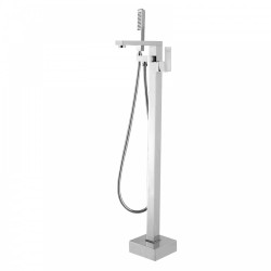 Ottimo Chrome Freestanding Bath Mixer Taps With Hand held Shower Tapware Bathtub Faucet  Ottimo Chrome Freestanding Bath Mixer Taps With Hand held Shower Tapware Bathtub Faucet